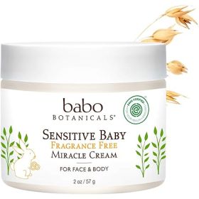 BABOBOTANI: Cream Fragrance-Free Moisturizer, 2 oz