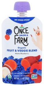 ONCE UPON A FARM: Organic Stage 2 Baby Food, Mama Bear Blueberry, 3.2 oz