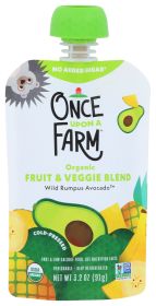 ONCE UPON A FARM: Wild Rumpus Avocado Baby Food, 3.2 oz
