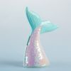 Reversible Sequin Mermaid Tail Porcelain Bank