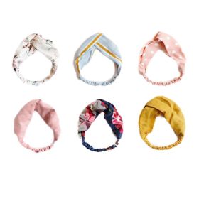 6 Pcs Random Color Cloth Hair Accessories