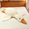 Fashion Rabbit Fur White Goose; Large Plush Pillow