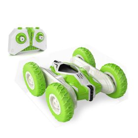 RC Flip Stunt Car(Green); 4WD 2.4Ghz Remote Control Toys