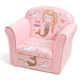 Soft Velvet Mermaid Kids Couch