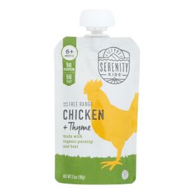 Serenity Kids; Case Of 6; Pouch Chicken Thyme 3.5oz