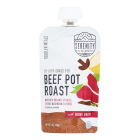 Serenity Kids - Peach, Beef Pot Roast Bone Broth - Case Of 6 - 3.5oz