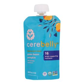 Cerebelly - Puree Green Beans, Pumpkin, Apples, Mushrm - Case Of 6 - 4 Oz