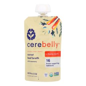 Cerebelly - Puree Carrot Beef Broth - Case Of 6 - 4oz