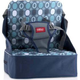 Nuby Easy Go Booster Seat with Adjustable Safety Straps and Harness, Blue