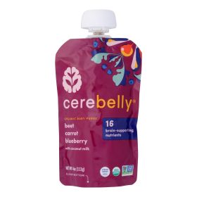 Cerebelly - Puree Beet, Carrot, Blueberry - Case Of 6 - 4 Oz