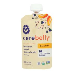 Cerebelly - Puree Butternut Sq. Chicken Broth - Case Of 6 - 4oz