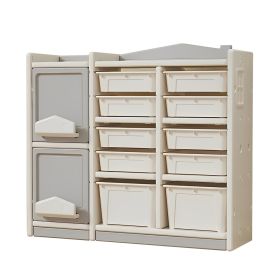 Children's Room Plastic Storage Organizer Bins.