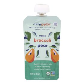 Cerebelly - Puree Broccoli Pear - Case Of 6 - 4oz