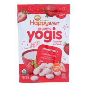 Happy Baby; Case of 8; Happy Yogis Organic Superfoods Yogurt And Fruit Snacks Strawberry - 1 Oz