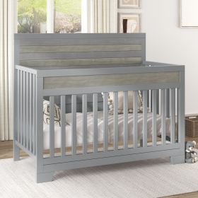 Certified Baby-Safe Crib, Pine Solid Wood, Non-Toxic Finish