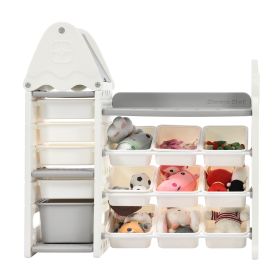 Kids' Toy Storage and Organizer with 14 Bins