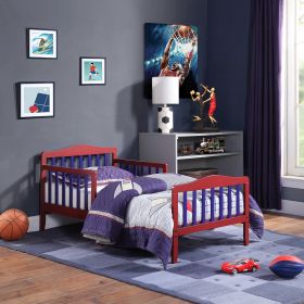 Twain Toddler Bed; Red/Blue