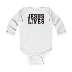 Infant Long Sleeve Bodysuit, Jesus Saves Lives