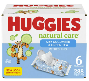 Huggies Natural Care Refreshing Baby Wipes;  Cucumber Scent;  288 Ct.