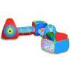 Toddler Ball Pit Tents, Pop Up Playhouse w/2 Crawl Tunnels & 2 Tents