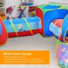 Toddler Ball Pit Tents, Pop Up Playhouse w/2 Crawl Tunnels & 2 Tents