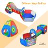 Toddler Ball Pit Tents, Pop Up Playhouse w/2 Crawl Tunnels & 2 Tents