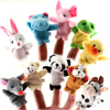10pcs/set Finger Puppets Mini Plush Dolls; Educational Toy Animals