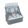 Nuby Easy-Go Booster Seat: Adjustable Safety Harness, Gray