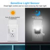 LED Nightlight Dusk to Dawn Sensor Lamps; Plug-in for Hallway, Bathroom