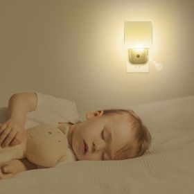 LED Nightlight Dusk To Dawn Sensor Lamps; Plug-in for Hallway, Bathroom
