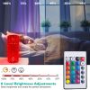 Crystal Diamond Rose Table Lamp, Dimmable, Remote Touch-Control Night Light