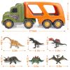 Toy Truck Dinosaur Transport Including T-Rex, Pterodactyl, Brachiosaurus