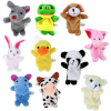 10pcs/set Finger Puppets Mini Plush Dolls; Educational Toy Animals