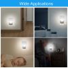 LED Nightlight Dusk to Dawn Sensor Lamps; Plug-in for Hallway, Bathroom