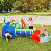 Toddler Ball Pit Tents, Pop Up Playhouse w/2 Crawl Tunnels & 2 Tents