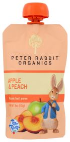 PETER RABBIT: Baby Peach, Apple, Organic, 4 oz