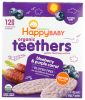 HAPPY BABY: Gentle Teething Wafers Blueberry & Purple Carrot Org, 1.7 oz