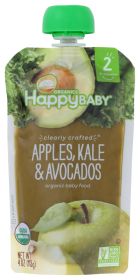 HAPPY BABY: S2 Apple Kale Avocado Organic, 4 oz