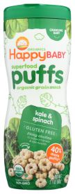HAPPY BABY: Puff Kale & Spinach Organic, 2.1 oz