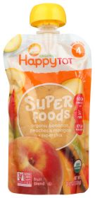HAPPY TOT: Superfoods Banana Mango & Peach Organic, 4.22 oz