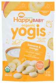 HAPPY BABY: Organic  Yogis Yogurt and Fruit Snacks Banana Mango, 1 oz