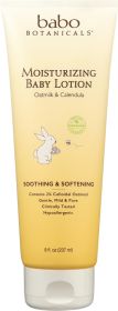 BABO BOTANICALS: Moisturizing Oat and Calendula Baby Lotion, 8 oz