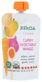 KEKOA: Curry Vegetable Mango Squeeze Pouch, 3.5 oz