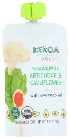 KEKOA: Shawarma Artichoke And Cauliflower Squeeze Pouch, 3.5 oz
