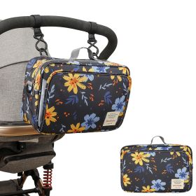 Hanging Stroller Storage; Waterproof Diaper & Mommy Bag (select: Mommy Bag-Yellow flowers)