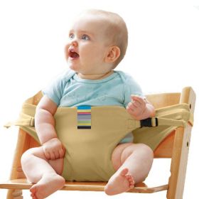 Baby Safety, Cloth Harness for Infant / Toddler Feeding (Color: Khaki)