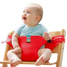 Baby Safety, Cloth Harness for Infant / Toddler Feeding (Color: Red)