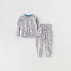 Unicorn Pattern Comfy Sets (Color: Grey, Size/Age: 90 (12-24M))