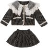 Chanel's Fashion Lapel, 2pc. Combo Pleated Skirt