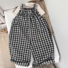 Baby Gingham Overalls Romper; Straps